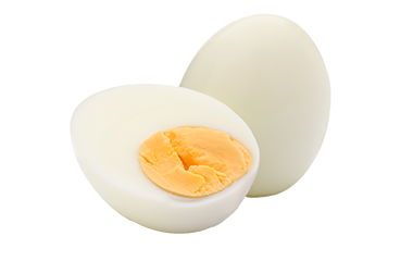 Gekookte & gepelde eieren