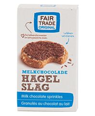 Van oordt Chocoladehagel melk 15 gr fair trade