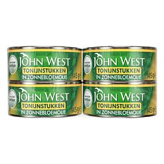 John West Tonijnstukken In Zonnebloemolie 145 Gram