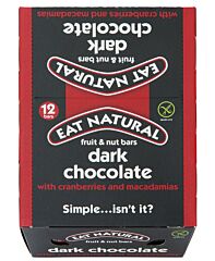 Eat Naturel Reep Cranberry Macadamia Dark 12 X 50 Gr