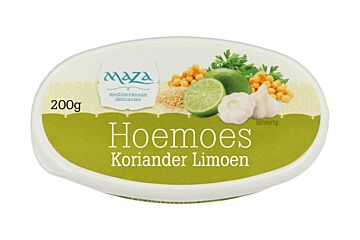 Maza Hoemoes Met Koriander En Limoen