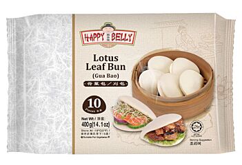 Happy Belly Lotus Leaf Bun (Chinese Buns Sliced) 10X40 Gr