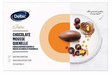 Debic Chocolade Mousse Quenelle 45 Gram