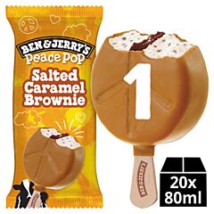 Ben & Jerry's Salted Caramel Brownie Peace Pop 80 Ml