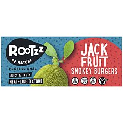 Rootzz of nature Smokey jackfruit burgers 20 x 100 gram
