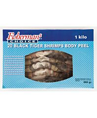 Garnaal Black Tiger Body Peel 16/20 Stuks 80% Diepvries