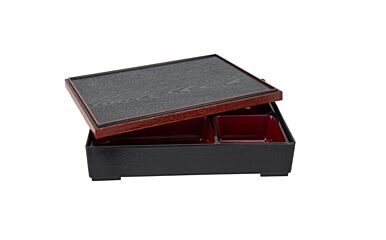Cosy & Trendy Asian Bento Box Zwart-Rood 27X21x6cm Abs