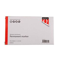 Quantore Permanentmarker ronde punt 1-1.5 mm zwart