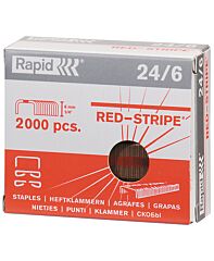 Rapid Koperen Nietjes Hotis Red-Stripe