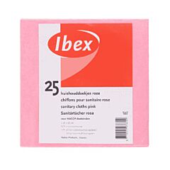 Ibex Huishouddoek Roze 38X40 Cm