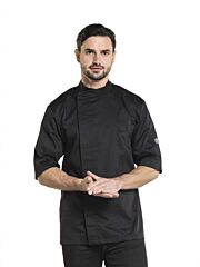 Chaud Devant Chef Jacket Bacio Black Short Sleeve Maat L