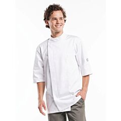 Chaud Devant Chef Jacket Bacio White Short Sleeve Maat Xl