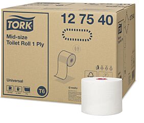 Tork Toiletpapier Mid-Size 1-Lgs Wit T6 Advanced