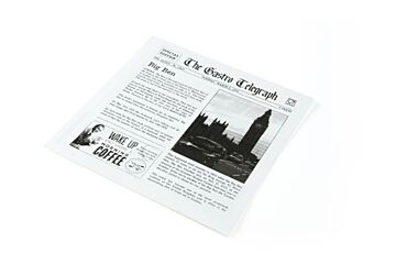 Sier Vetdicht papieren zakje news paper 130x150mm
