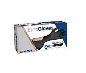 Euroglove Handschoen nitril poedervrij zwart maat xl