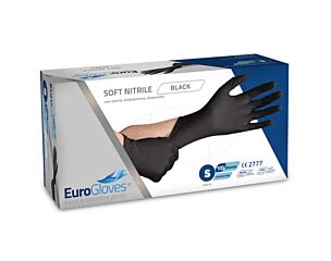 Euroglove Handschoen Soft Nitrile Pv Zwart Small